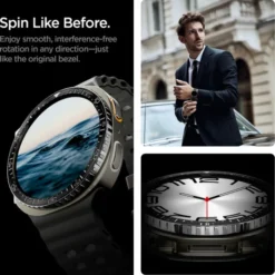 Spigen Galaxy Watch 8 44Mm|Samsung-ETUI SAMSUNG GALAXY WATCH 8 44 MM BEZEL TUNE DIVER CZARNE