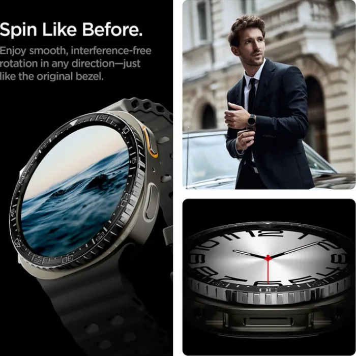 Spigen Galaxy Watch 8 44Mm|Samsung-ETUI SAMSUNG GALAXY WATCH 8 44 MM BEZEL TUNE DIVER CZARNE