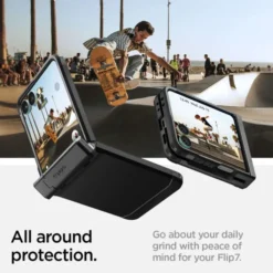 Spigen Samsung|Galaxy Z Flip 7-ETUI SAMSUNG GALAXY Z FLIP 7 TOUGH ARMOR PRO MAG MAGSAFE CZARNE