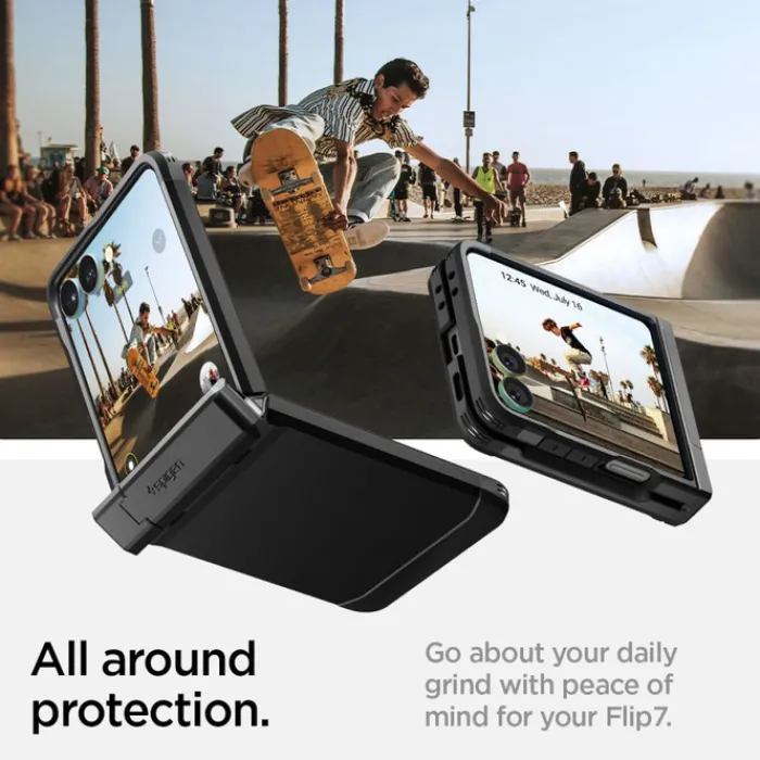 Spigen Samsung|Galaxy Z Flip 7-ETUI SAMSUNG GALAXY Z FLIP 7 TOUGH ARMOR PRO MAG MAGSAFE CZARNE