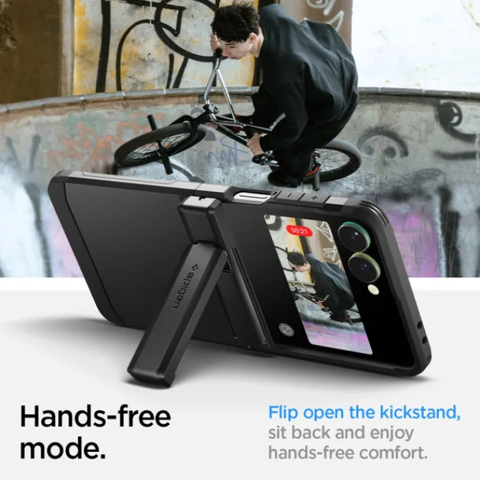 Spigen Samsung|Galaxy Z Flip 7-ETUI SAMSUNG GALAXY Z FLIP 7 TOUGH ARMOR PRO MAG MAGSAFE CZARNE