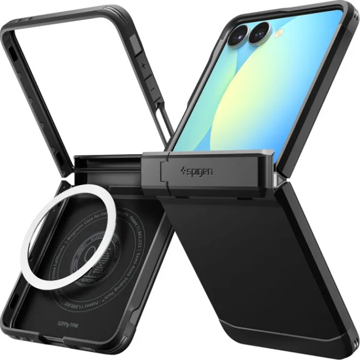 Spigen Samsung|Galaxy Z Flip 7-ETUI SAMSUNG GALAXY Z FLIP 7 TOUGH ARMOR PRO MAG MAGSAFE CZARNE