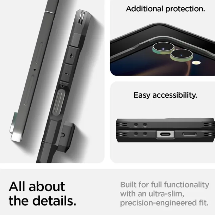 Spigen Samsung|Galaxy Z Flip 7-ETUI SAMSUNG GALAXY Z FLIP 7 TOUGH ARMOR PRO MAG MAGSAFE CZARNE