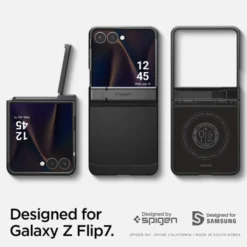 Spigen Samsung|Galaxy Z Flip 7-ETUI SAMSUNG GALAXY Z FLIP 7 TOUGH ARMOR PRO MAG MAGSAFE CZARNE