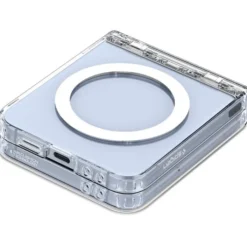 Spigen Samsung|Galaxy Z Flip 7 Fe-ETUI SAMSUNG GALAXY Z FLIP 7 FE Z FLIP 6 ULTRA HYBRID PRO MAGSAFE CLEAR WHITE