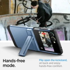 Spigen Samsung|Galaxy Z Flip 7-ETUI SAMSUNG GALAXY Z FLIP 7 TOUGH ARMOR PRO MAGSAFE SIERRA BLUE