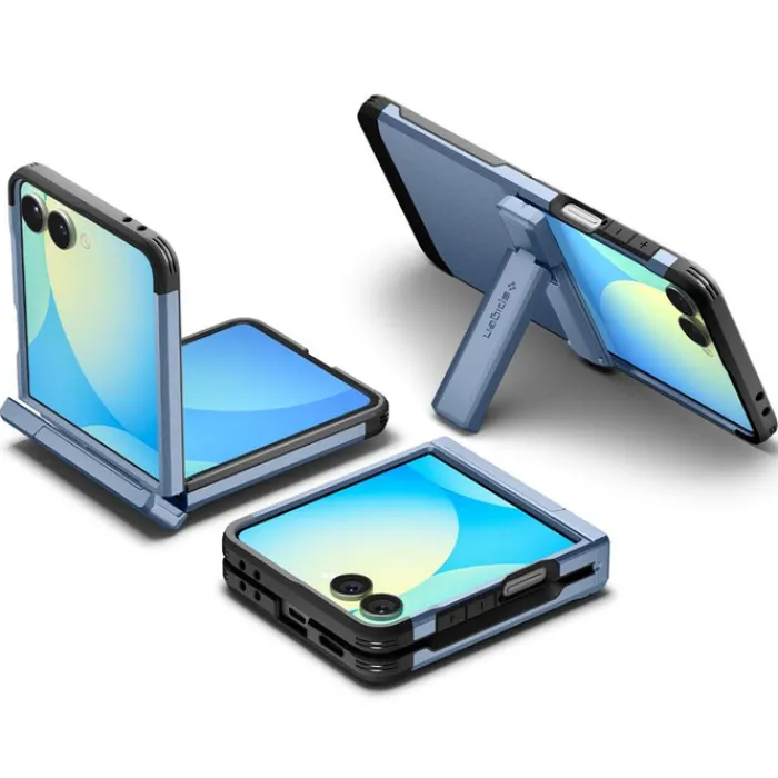 Spigen Samsung|Galaxy Z Flip 7-ETUI SAMSUNG GALAXY Z FLIP 7 TOUGH ARMOR PRO MAGSAFE SIERRA BLUE