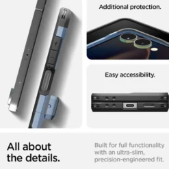 Spigen Samsung|Galaxy Z Flip 7-ETUI SAMSUNG GALAXY Z FLIP 7 TOUGH ARMOR PRO MAGSAFE SIERRA BLUE