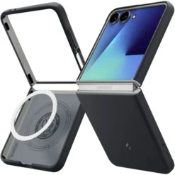 Spigen Samsung|Galaxy Z Flip 7-ETUI SAMSUNG GALAXY Z FLIP 7 NANO POP MAG MAGSAFE BLACK SESAME
