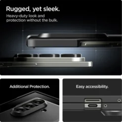 Spigen Samsung|Galaxy Z Fold 7-ETUI SAMSUNG GALAXY Z FOLD 7 TOUGH ARMOR PRO MAG MAGSAFE CZARNE