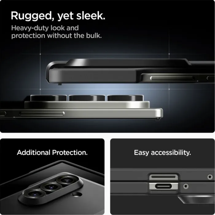 Spigen Samsung|Galaxy Z Fold 7-ETUI SAMSUNG GALAXY Z FOLD 7 TOUGH ARMOR PRO MAG MAGSAFE CZARNE