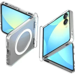 Spigen Samsung|Galaxy Z Flip 7-ETUI SAMSUNG GALAXY Z FLIP 7 ULTRA HYBRID PRO MAG MAGSAFE PRZEZROCZYSTE BIAŁE