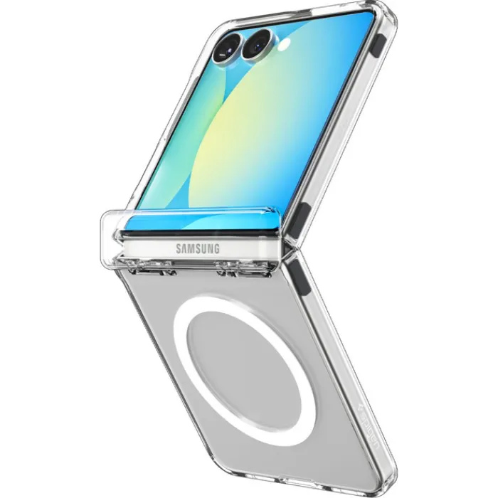 Spigen Samsung|Galaxy Z Flip 7-ETUI SAMSUNG GALAXY Z FLIP 7 ULTRA HYBRID PRO MAG MAGSAFE PRZEZROCZYSTE BIAŁE