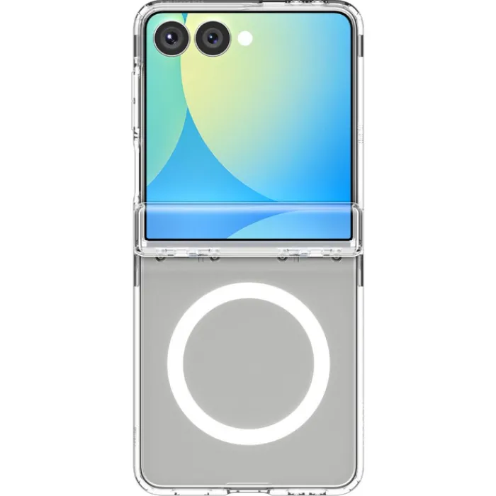 Spigen Samsung|Galaxy Z Flip 7-ETUI SAMSUNG GALAXY Z FLIP 7 ULTRA HYBRID PRO MAG MAGSAFE PRZEZROCZYSTE BIAŁE