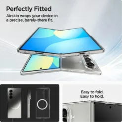 Spigen Samsung|Galaxy Z Fold 7-ETUI SAMSUNG GALAXY Z FOLD 7 AIRSKIN MAG MAGSAFE CRYSTAL PRZEZROCZYSTE BIAŁE