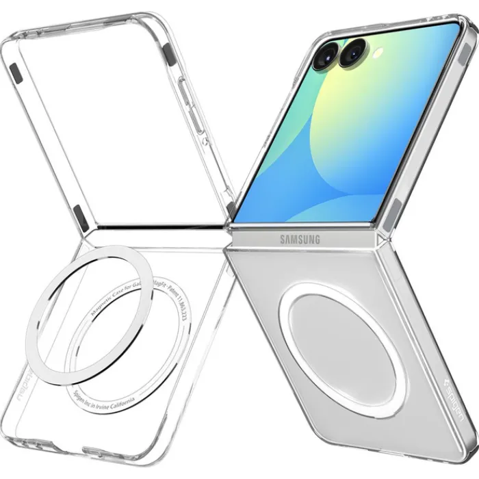 Spigen Samsung|Galaxy Z Flip 7-ETUI SAMSUNG GALAXY Z FLIP 7 AIRSKIN MAG MAGSAFE CRYSTAL PRZEZROCZYSTE BIAŁE