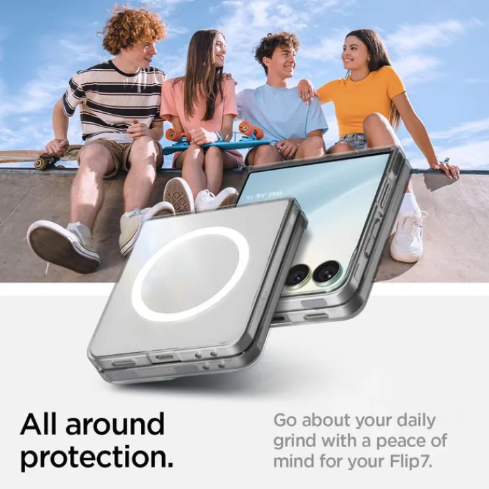 Spigen Samsung|Galaxy Z Flip 7-ETUI SAMSUNG GALAXY Z FLIP 7 AIRSKIN MAG MAGSAFE CRYSTAL PRZEZROCZYSTE BIAŁE
