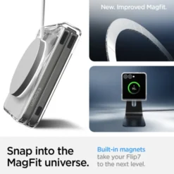 Spigen Samsung|Galaxy Z Flip 7-ETUI SAMSUNG GALAXY Z FLIP 7 AIRSKIN MAG MAGSAFE CRYSTAL PRZEZROCZYSTE BIAŁE
