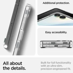 Spigen Samsung|Galaxy Z Flip 7-ETUI SAMSUNG GALAXY Z FLIP 7 AIRSKIN MAG MAGSAFE CRYSTAL PRZEZROCZYSTE BIAŁE