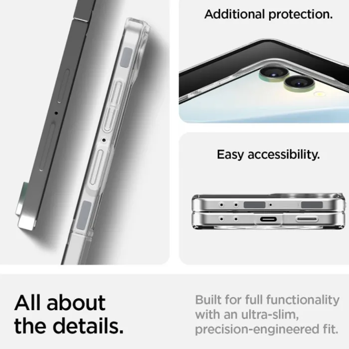 Spigen Samsung|Galaxy Z Flip 7-ETUI SAMSUNG GALAXY Z FLIP 7 AIRSKIN MAG MAGSAFE CRYSTAL PRZEZROCZYSTE BIAŁE