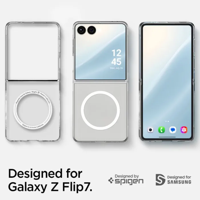 Spigen Samsung|Galaxy Z Flip 7-ETUI SAMSUNG GALAXY Z FLIP 7 AIRSKIN MAG MAGSAFE CRYSTAL PRZEZROCZYSTE BIAŁE