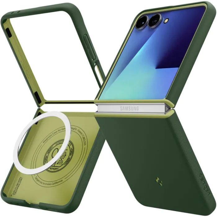 Spigen Samsung|Galaxy Z Flip 7-ETUI SAMSUNG GALAXY Z FLIP 7 NANO POP MAG MAGSAFE AVO GREEN