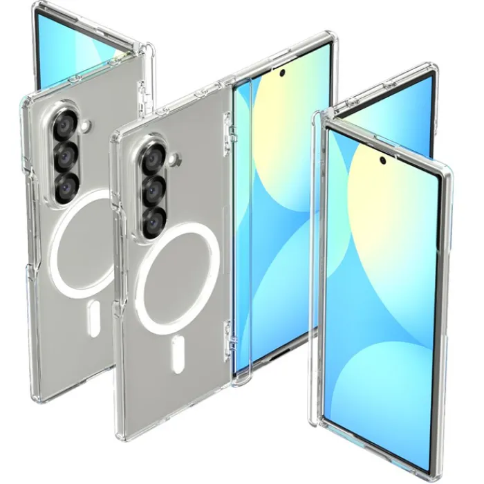 Spigen Samsung|Galaxy Z Fold 7-ETUI SAMSUNG GALAXY Z FOLD 7 ULTRA HYBRID PRO MAG MAGSAFE PRZEZROCZYSTE BIAŁE