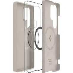 Spigen Samsung|Galaxy S25 Ultra-ETUI SILICONE FIT MAG MAGSAFE SAMSUNG GALAXY S25 ULTRA NATURAL TITANIUM