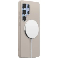 Spigen Samsung|Galaxy S25 Ultra-ETUI SILICONE FIT MAG MAGSAFE SAMSUNG GALAXY S25 ULTRA NATURAL TITANIUM