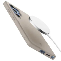 Spigen Samsung|Galaxy S25 Ultra-ETUI SILICONE FIT MAG MAGSAFE SAMSUNG GALAXY S25 ULTRA NATURAL TITANIUM