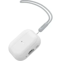 Spigen Airpods Pro|Etui Airpods-Etui Silicone Fit Strap Apple Airpods Pro 1 / 2 White/grey Case