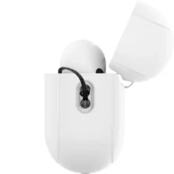 Spigen Airpods Pro|Etui Airpods-Etui Silicone Fit Strap Apple Airpods Pro 1 / 2 White/grey Case