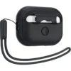 Spigen Airpods Pro|Etui Airpods-Etui Silicone Fit Strap Apple Airpods Pro 1 / 2 Black Case
