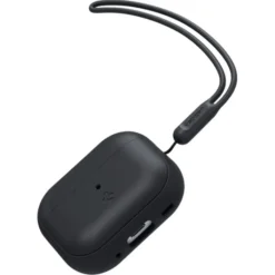 Spigen Airpods Pro|Etui Airpods-Etui Silicone Fit Strap Apple Airpods Pro 1 / 2 Black Case