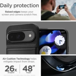 Spigen Pixel 9|Pixel 9 Pro-Etui SLIM ARMOR CS GOOGLE PIXEL 9 / 9 PRO BLACK