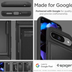 Spigen Pixel 9|Pixel 9 Pro-Etui SLIM ARMOR CS GOOGLE PIXEL 9 / 9 PRO BLACK
