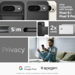 Spigen Pixel 9|Pixel 9 Pro-Etui SLIM ARMOR CS GOOGLE PIXEL 9 / 9 PRO BLACK