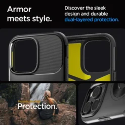 Spigen Apple|Magsafe-ETUI SLIM ARMOR MAG MAGSAFE IPHONE 16 PRO BLACK