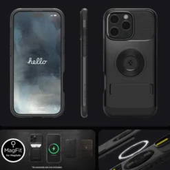 Spigen Apple|Magsafe-ETUI SLIM ARMOR MAG MAGSAFE IPHONE 16 PRO BLACK