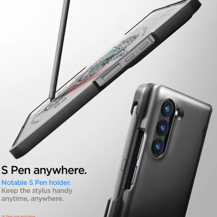 Spigen Galaxy Z Fold 5|Samsung-Etui Slim Armor Pro Pen Galaxy Z Fold 5 Black Case