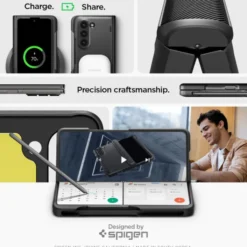 Spigen Galaxy Z Fold 5|Samsung-Etui Slim Armor Pro Pen Galaxy Z Fold 5 Black Case