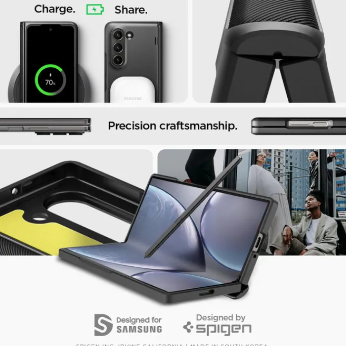 Spigen Samsung|Galaxy Z Fold 6-ETUI SLIM ARMOR PRO SAMSUNG GALAXY Z FOLD 6 BLACK