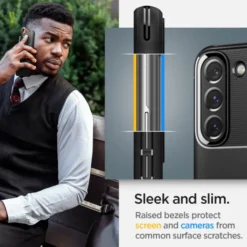Spigen Samsung|Galaxy S22-ETUI S22 Rugged Armor Matte Black Case