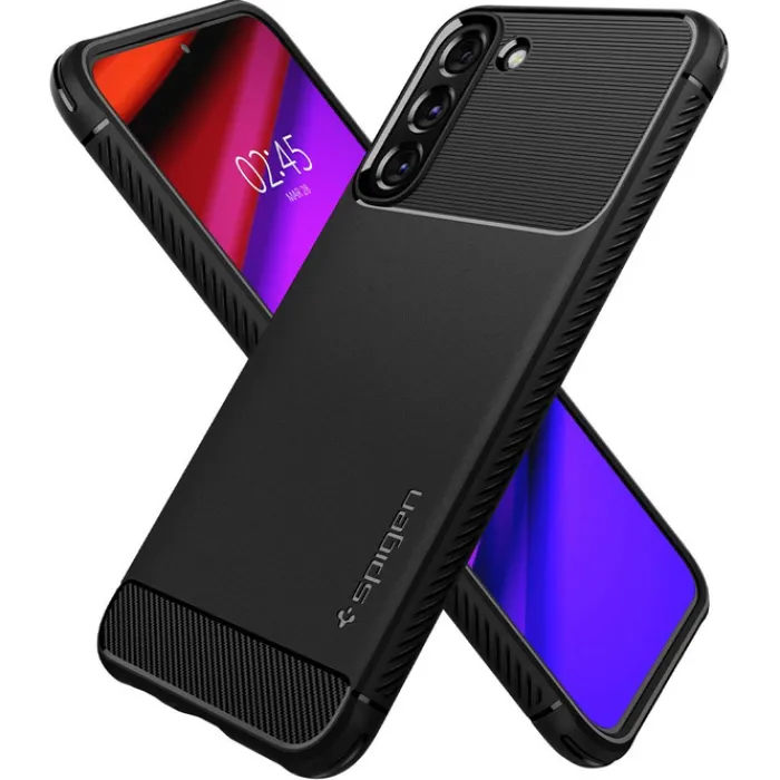 Spigen Samsung|Galaxy S22-ETUI S22 Rugged Armor Matte Black Case