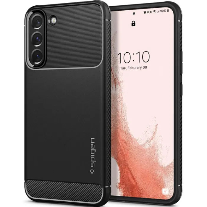 Spigen Samsung|Galaxy S22-ETUI S22 Rugged Armor Matte Black Case