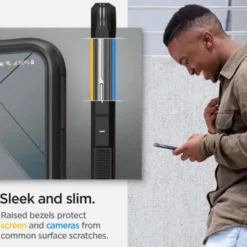 Spigen Samsung|Galaxy S22-ETUI S22 Tough Armor Gunmetal Case