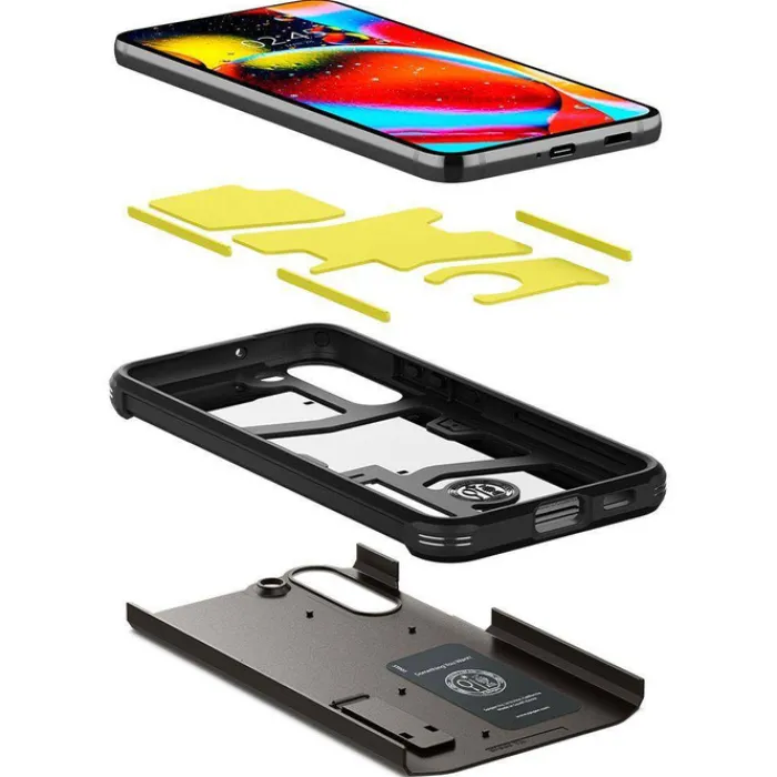 Spigen Samsung|Galaxy S22-ETUI S22 Tough Armor Gunmetal Case