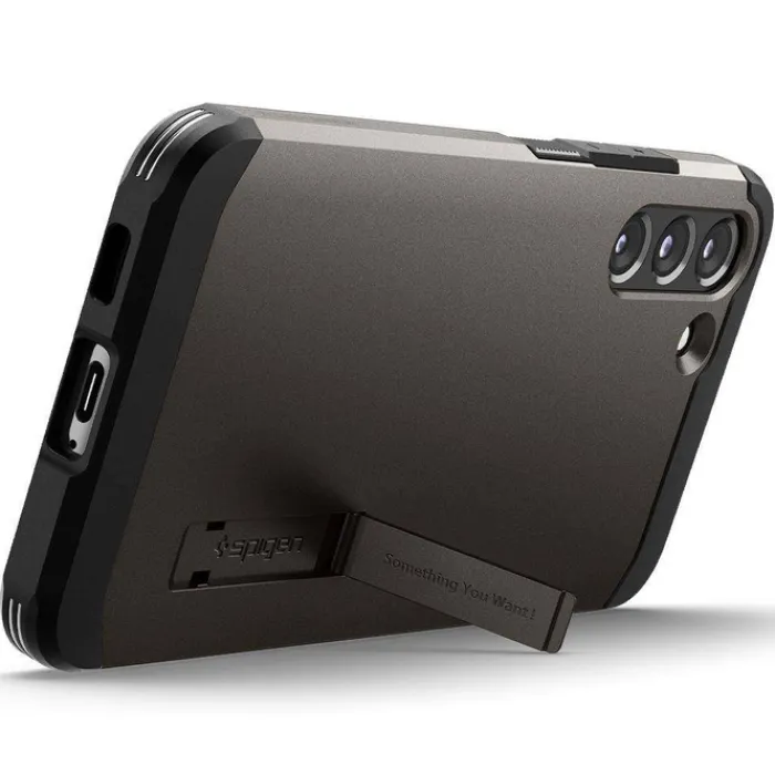 Spigen Samsung|Galaxy S22-ETUI S22 Tough Armor Gunmetal Case