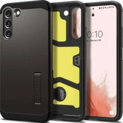 Spigen Samsung|Galaxy S22-ETUI S22 Tough Armor Gunmetal Case