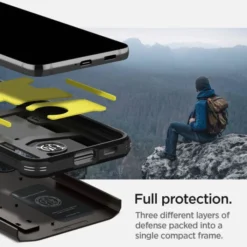 Spigen Samsung|Galaxy S22-ETUI S22 Tough Armor Gunmetal Case